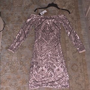 BCBG Rose gold Dress